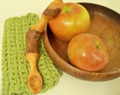 Wood Spoon Baby  Organic Waldorf  Infant Feeding  Hobbit  Kitchen Highbush Blueberry Wood