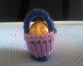 Knitted Easter Eggs Basket