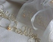 Wedding Favors, Bridesmaid Maid of Honor Gifts, Personal Wine Charms,  7pcs