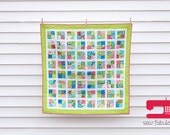 WEEKEND SALE -- Modern Mosaic Quilt (Baby / Toddler Size) featuring Summer House by Lily Ashbury