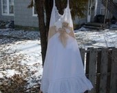 Gypsy boho Wedding  hippie  dress vintage shabby chic beach chic