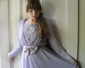 1940s Revival Formal Lavender Dress by Ursula of Switzerland