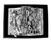 RESERVED Custom Order - The Walking Dead: Days Gone By - Book Sculpture - Altered Book - Shadowbox FRAMED