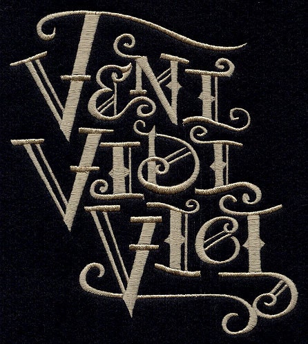 Veni Vidi Vici embroidered baby shirts and onsies