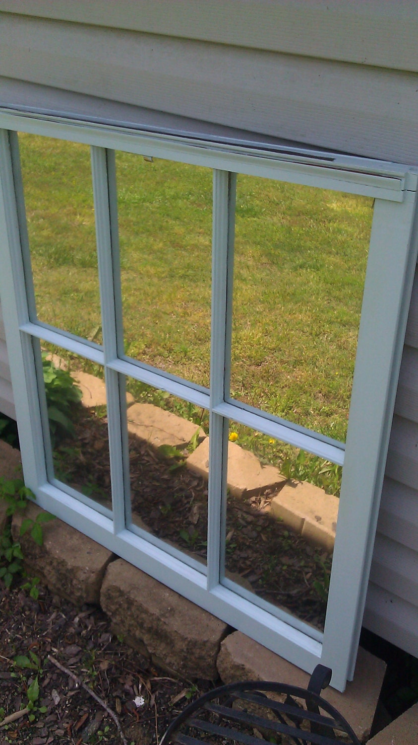 Antique Inspired Window Mirror