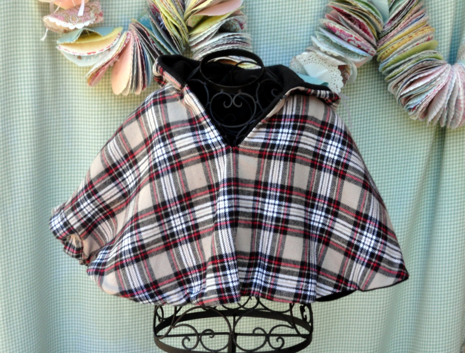 Plaid Cape