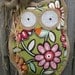 Owl Burlap Door Hanger Door Decoration Mixed Media
