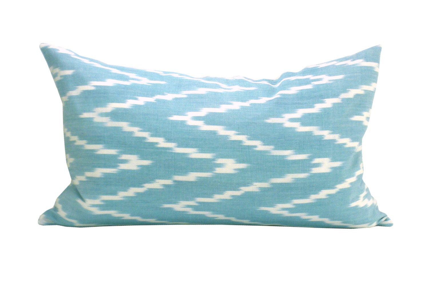 Kasari ikat pillow cover in Turquoise - 12 x 20