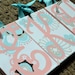 Maya Floral Monogram Initial Baby Nursery Painting Canvas Personalized Paisley Splash My Baby Sam