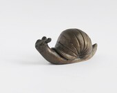 Vintage Brass Snail