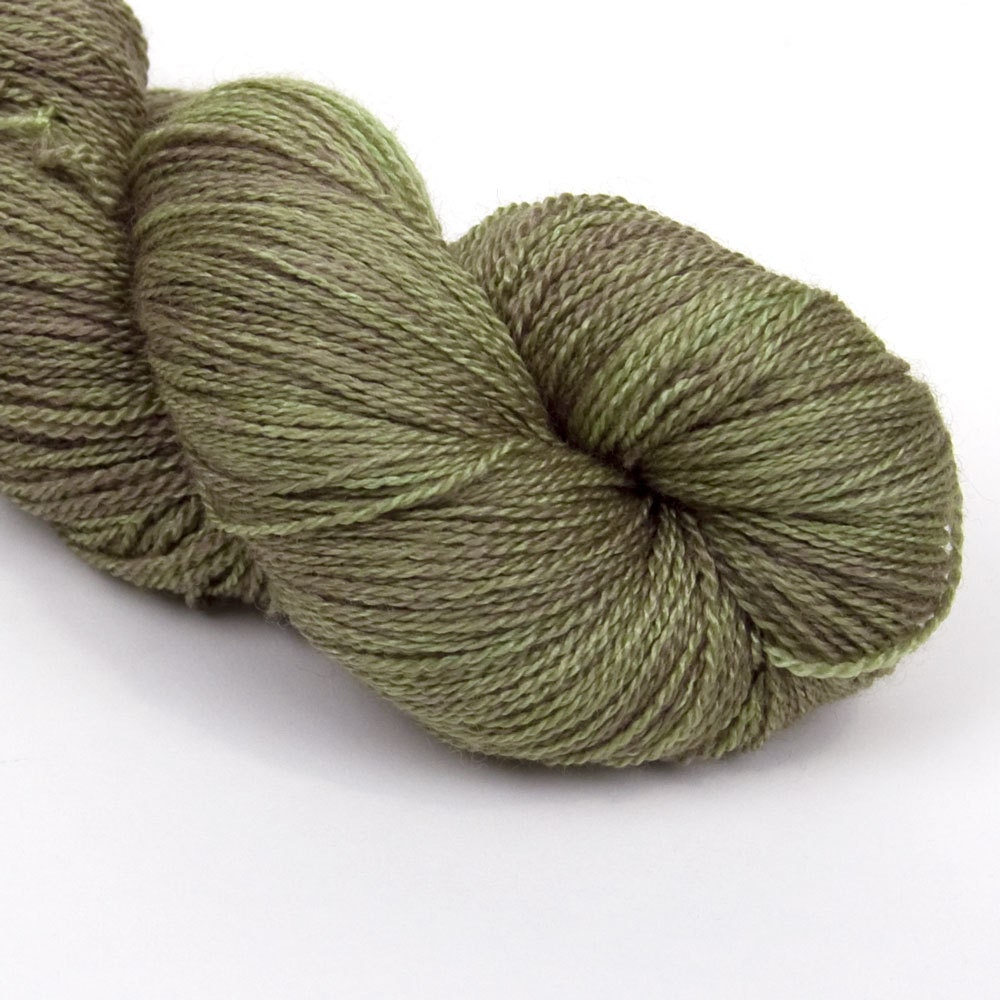 BFL/Silk Wonder Heavy Laceweight in Pistachio Dark