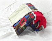 Dinosaur Rag Quilt, Child Quilt, Toddler Quilt, Lap Quilt, Dinosaur Blanket, Dinosaur Throw, 45"X53"