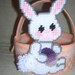 Peach Bunny Basket