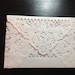 Paper Lace Doily Envelopes- Set of TEN (10) envelopes