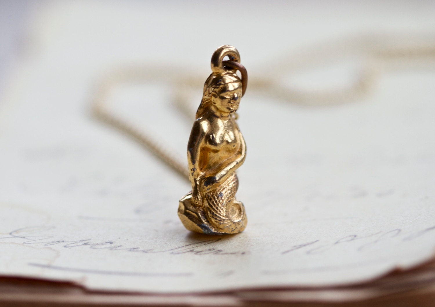 Teeny Weeny Mermaid Necklace - Pendant on Chain