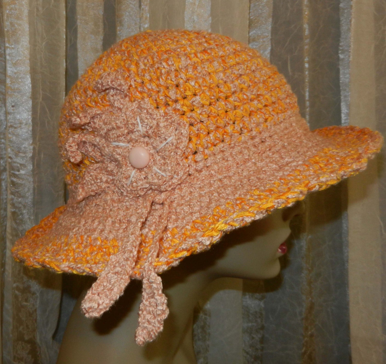 Women's Hat - Crocheted - Adjustable