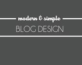 Blog Design- Simple Blog Package // Blogger blogs ONLY