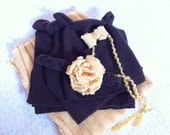 Newborn Photography Prop Set - 2 Hats, 2 Headbands & Layering Set