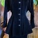 Designer VELVET VALENTINO BOUTIQUE 1980s does 1940s black skirt suit