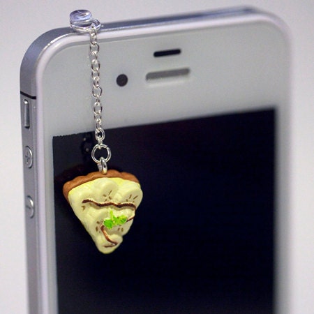 Kawaii BANANA PIE Iphone Earphone Plug/Dust Plug - Cellphone Headphone Handmade Decorations