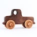 OLD-SCHOOL TRUCK - a natural and eco-friendly wooden toy made with sustainable hardwood - ideal for baby, toddler, or preschooler