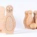 wooden penguin BOWLING SET - 6 pin organic wood skittles, a classic heirloom toy set for toddler and preschooler, homegrown organic finish