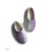 Handmade felted slippers grey-lilac