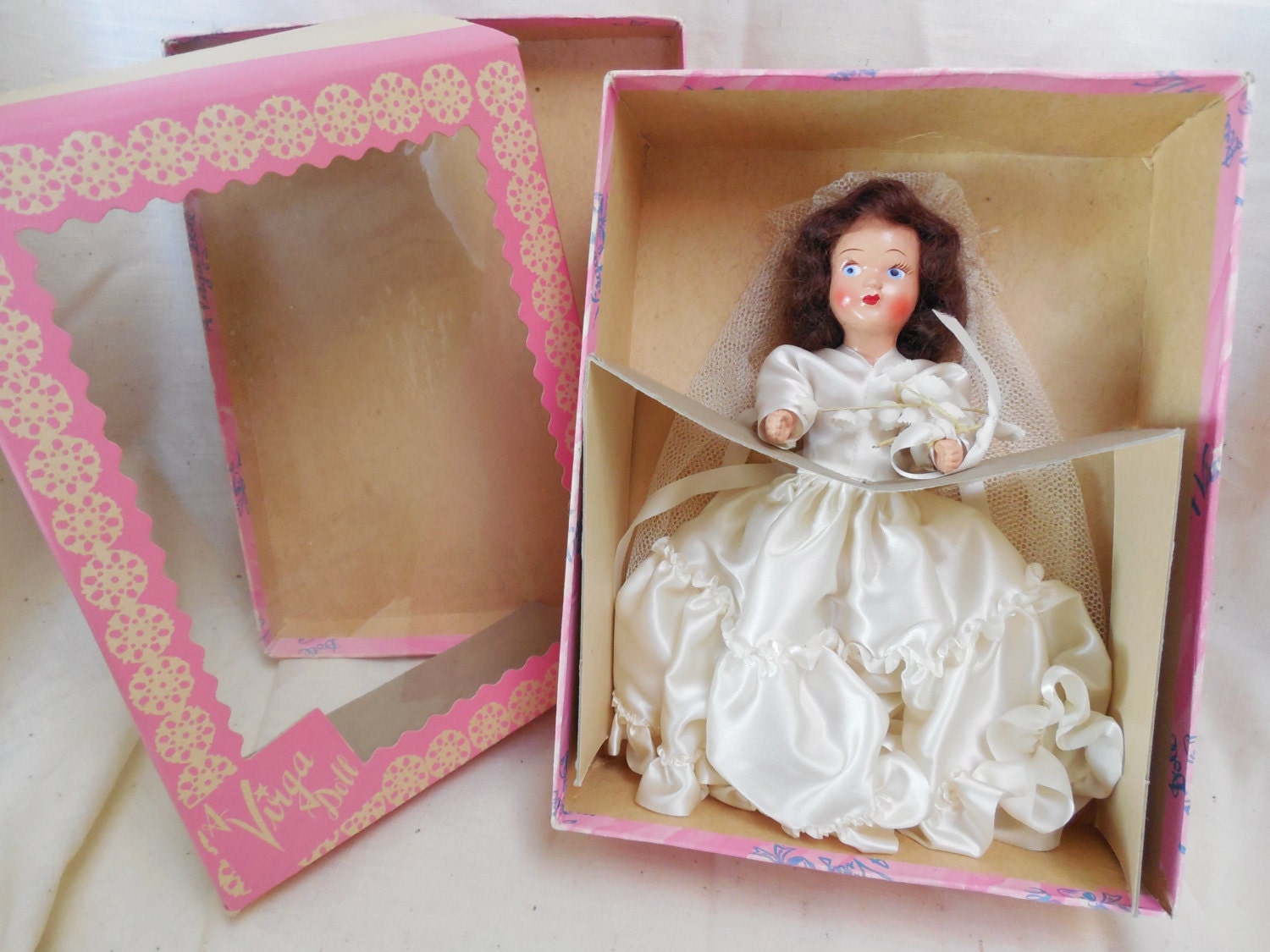 1940s Virga Doll Bride Doll in Original Box