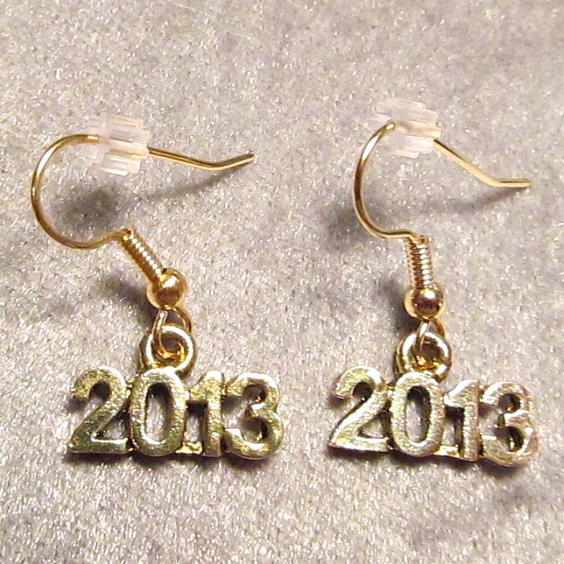 Gold or Silver Plated 2013 Earrings