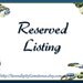 RESERVED listing for Elan