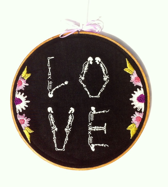 Pretty Things - Embroided Skeleton Letters