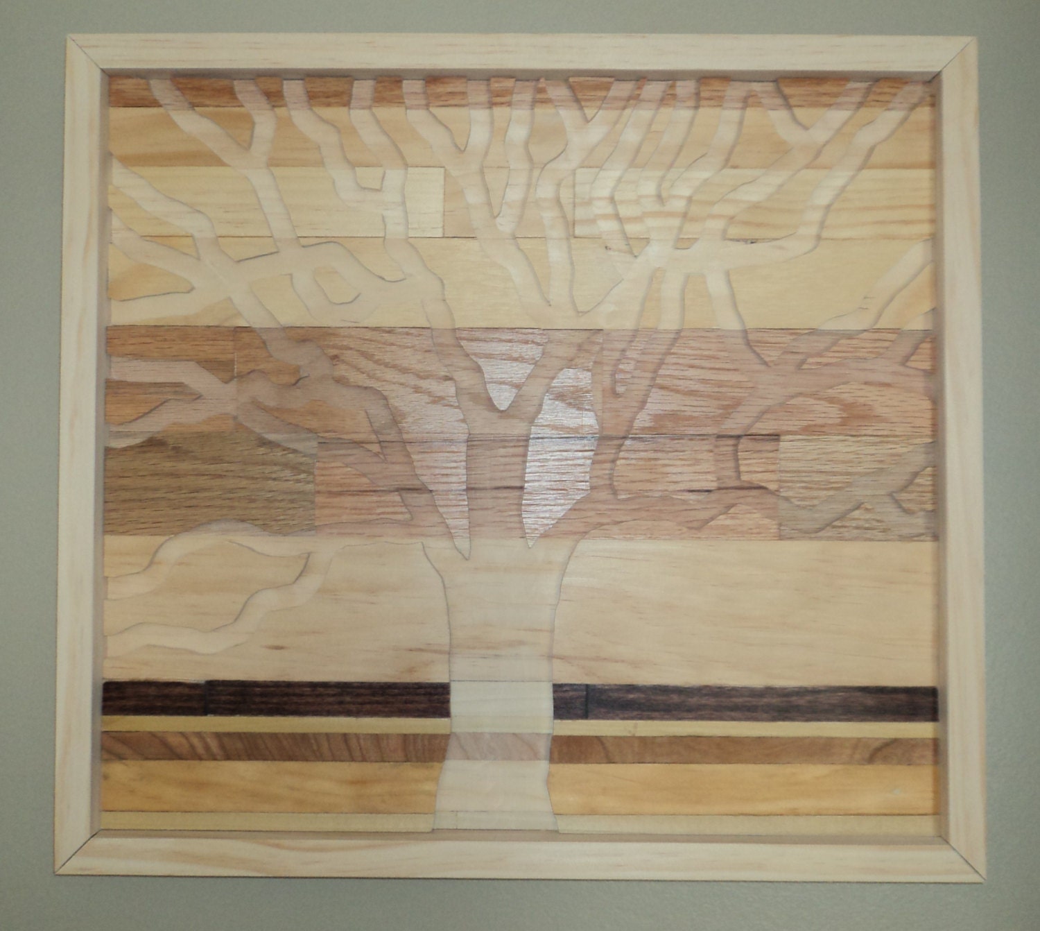 Rustic Wood Tree Reclaimed Wood Wall Art by ChadPHuntFineArt