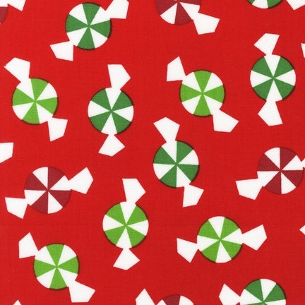 SALE - Holiday Fabric Jingle by Robert Kaufman - 1/2 yard
