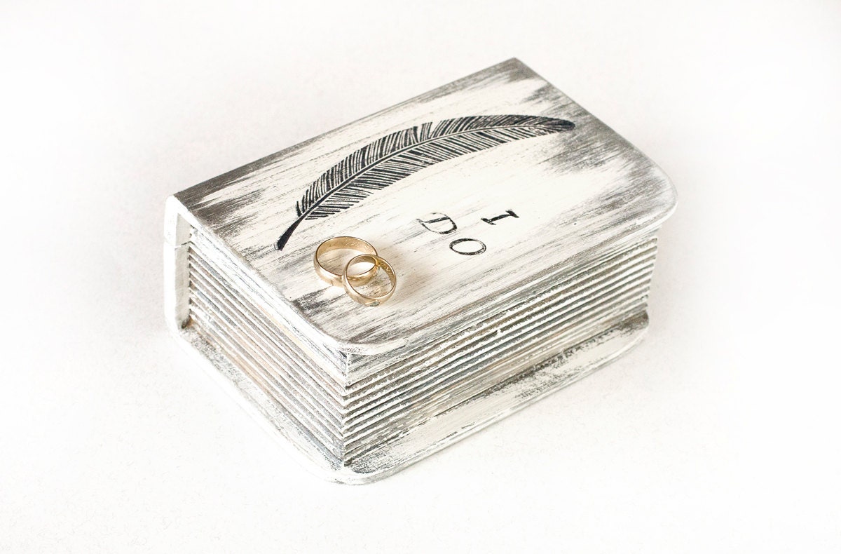 Ring Bearer, Ring Bearer Box,  Wedding ring  box,  Personalized Ring Bearer Box, Jewelry box , 6.5"x 4"x 3" - MyHouseOfDreams