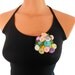 Crochet 3d flower brooch Purple,Blue,Yellow,Mustard Yellow,Light Blue,Pale pink,Green