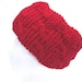 Red headwarmer earwarmer.