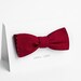 Red polka dot bow tie - double sided