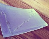 Pisces Constellation: Fantastic, Dreamy Purples Original Watercolor 3.5"x5"