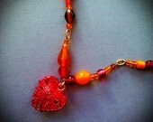 When Hearts Burst into Fire Statement Necklace