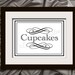 Cupcakes Sign 8x10 DIY Custom Printable Wedding Poster or Table Sign, Choose Color by Event Printables