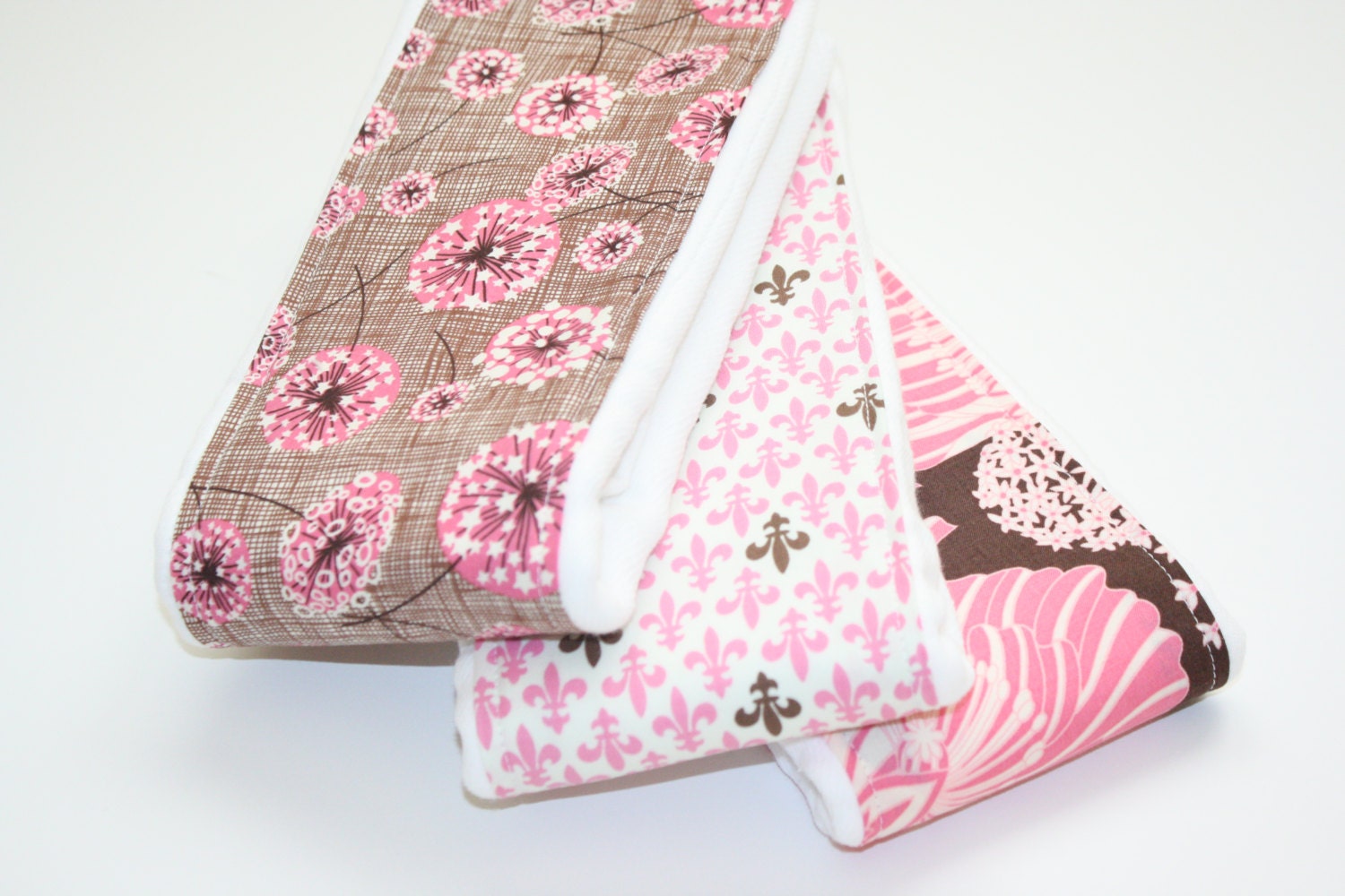 Baby Burp Cloths - 3 Pack Coordinating- Just Dandy Collection