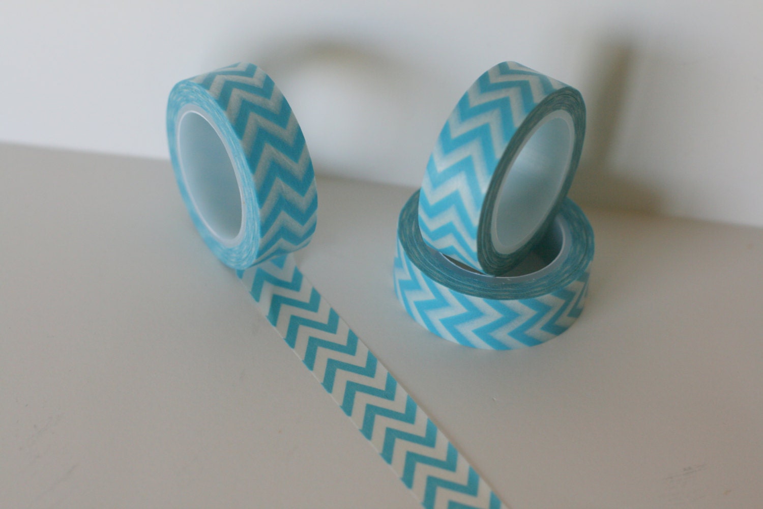 Blue Chevron washi tape, washi tape, sky blue