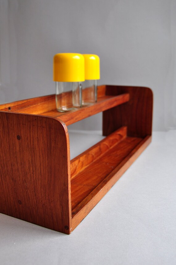 Teak Shelf / Spice Rack Danish Kalmar by MisterTrue on Etsy
