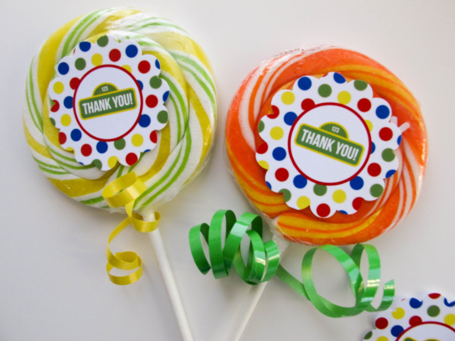 Thank You Tags, Sesame Street Party