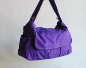 Mother's Day SALE up to 20% -Pico in Purple (Water Resistant) School / Laptop / Travel / Shoulder / Messenger / Diaper / Handbag / Women