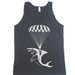 Mens Unisex SHARK Paratrooper Tri-Blend Tank - American Apparel tanktop - XS S M L XL (8 Color Options)