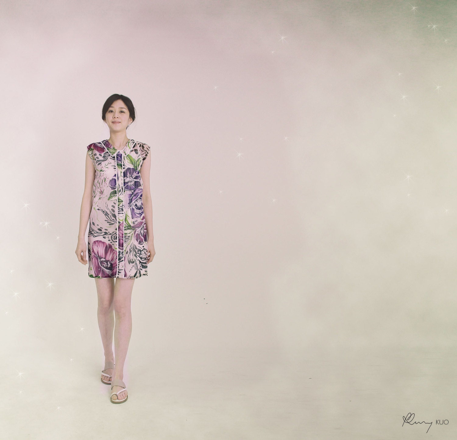 Breena Shirt Dress with Stuffing Collar & Placket