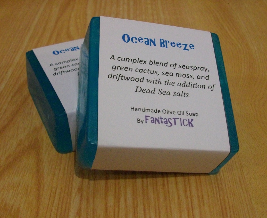 Ocean Breeze Olive Oil Soap with Dead Sea Salts