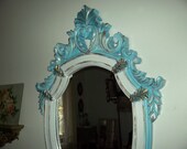REDUCED Shabby Large ornate bedroom, fireplace mirror