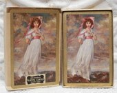 Vintage Pinkie Victorian Duratone Pinochle Cards